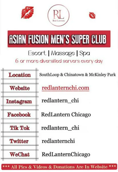 Escorts Chicago, Illinois RedLantern - Asian Super Club | Prime Fusion For Men With Highlight Of Quantity + Quality Diversity Variety Authenticity, Which Is The Largest Most Reputable Palace!