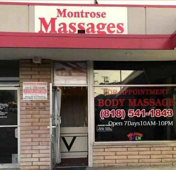 Massage Parlors La Crescenta-Montrose, California Montrose Massage